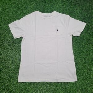 Polo Ralph Lauren Classic White Crewneck Pocket T-Shirt Mens Small Preppy